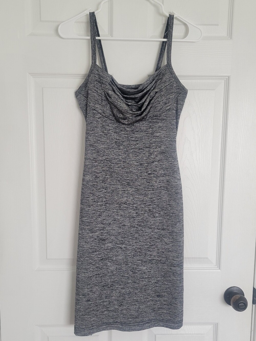 All that Jazz Vintage 90s Grey Cowl Neck Athletic Midi Dress